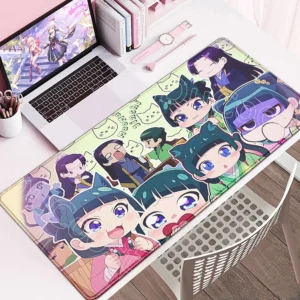 Cute Pretty AnimeThe Apothecary Diaries Mousepad Large Non-Slip Rubber Mouse Pad Lock Edges Mat Durable Laptop Gaming Desk Mats