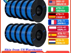 10KG PLA Filament PETG 3d Filament 1.75mm For 3D Printer Filament 10rolls/set Mixed colors and materials FDM Printing Fast Ship