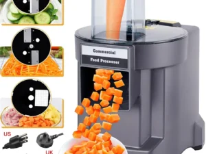 Commercial Vegetable Chopper 3 in1 Multifunctional Electric Cutting Machine Carrot Potato Slice Shred Diced Food Processor
