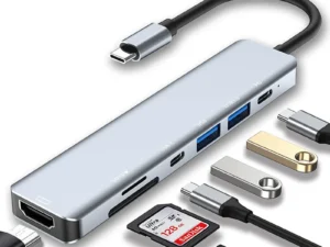 USB C Hub Splitter to 4K HDMI-Compatible USB 3.0 Type C Adapter SD TF Docking Station for MacBook iPad Samsung S22 Dex Laptop