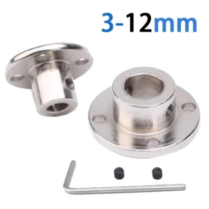 3mm 3.17mm 4mm 5mm 6mm 6.35mm 7mm 8mm 10mm 11mm 12mm Rigid Flange Coupling Motor Guide Shaft Coupler Motor Support Connector