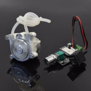 Micro Peristaltic Pump DC 6V-12V Small 500 Geared Motor Adjust Dosing Liquid Water Pump Reverse Direction for Lab Ink Sampling