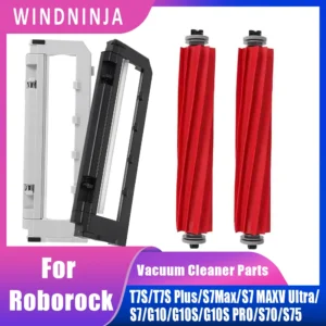 Premium Material Main Roller Brush With Cover For Roborock S70 S75 S7 S7Max S7 MAXV Ultra G10 G10S G10S PRO T7S T7S Plus Part