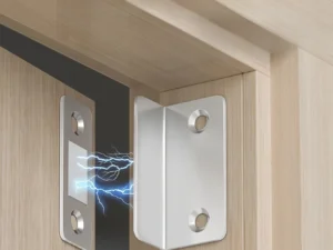 1pair Magnetic Door Catch Latch-Invisible Strong Adhesion, Drill-Free Mount, Seamless Release- Ideal for Cabinets, Sliding Doors