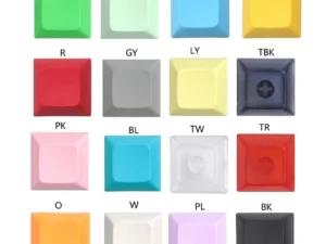 20PCS DSA 1U Keycap Set PBT Blank Keycaps DSA Profile 1U Height Keycap Set For Gaming Mechanical Keyboard