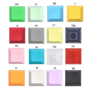 20PCS DSA 1U Keycap Set PBT Blank Keycaps DSA Profile 1U Height Keycap Set For Gaming Mechanical Keyboard