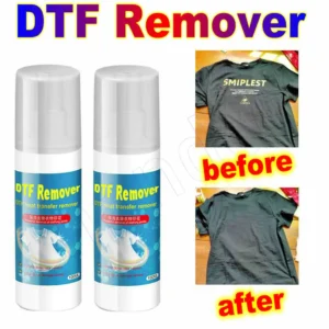 DTF Remove Heat Transfer Vlr Vinyl Print Remover Clothes Adhesive Letter Sticker DTF Textile Shirts Remover Liquid Solution Kits