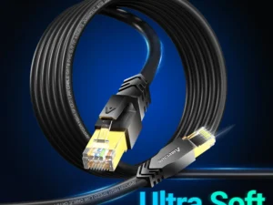 AMPCOM Ethernet Cable,RJ45 Cat7/8 Ultra-Soft High-Speed Network Cable for Router Modem PC Premium Quality Internet Patch Cable