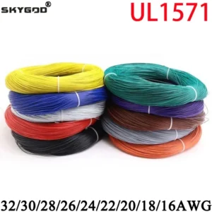 5/10M UL1571 Wire 32 30 28 26 24 22 20 18 16AWG Electronic Cable PVC Insulated Tinned Copper Environmental LED Line