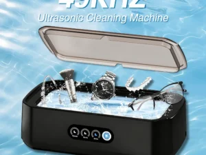 TINSOL 49KHZ High-Frequency Ultrasonic Cleaner 650ml Mini Vibration Cleaning Machine Suitable for Glasses Jewelry and Dentures