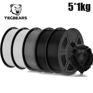 TECBEARS 3D Filament PLA/PETG/High Speed matte petg /abs/silk/HSMPLA/PLA Plus/pla 5kg 1.75mm 3D Printer Filament for 3D Printer