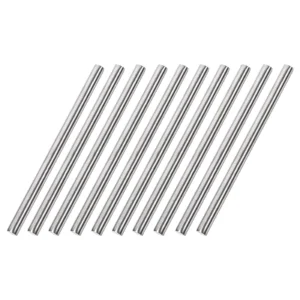 10Pcs 2.5/3/4/5/6mm Dia 304 Stainless Steel Rod Strong Rust-resistant Linear Shaft Solid Round Rod Bar for Motor Shaft Model Car