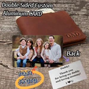 Customized Photo Wallet Card Text VIP Metal Card Personalized Aluminum Sheet Thin Design Picture Business Waterproof Card Gift