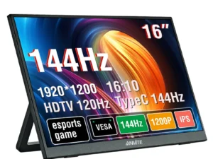 16 inch Portable Monitor 144Hz HDR IPS Gaming Monitor USB TYPE C HDMI for Phone Laptop Desktop Switch PS4 XBOX