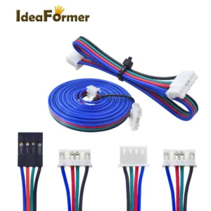 1Pcs 10cm/50cm/100cm/150mm Stepper Motor Cables 6pin PH2.0-4pin Extension Cord XH2.54 Black DuPont Terminal for 3D Printer Parts