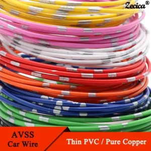 5~50m AVSS Automotive Wires Thin PVC Insulation Pure Copper Line 22/20/18/16/14/13 AWG DIY Speaker Audio Cable Car Wire