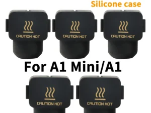 For Bambu Lab A1 Mini Hotend Heating Block Cover Black Silicone Sock For Bambulab A1 Mini Silicone Sock A1 Mini Silicone Sock .