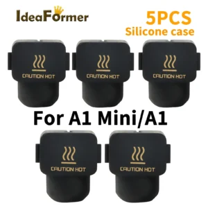 For Bambu Lab A1 Mini Hotend Heating Block Cover Black Silicone Sock For Bambulab A1 Mini Silicone Sock A1 Mini Silicone Sock .
