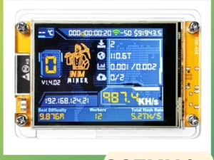 NMMiner Solo Lottery Hashrate 987KH/s Bitcoin Lucky Miner for Computer Nerd 2.8 inch Smart Display Crypto ESP32-2432S028R DROOM