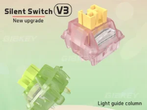Outemu Silent Peach V3 Switch Lubed Mute Lemon V3 Switches Mechanical Keyboard Linear Tactile 5Pin Hot swap Pre Lubed PA66 POM