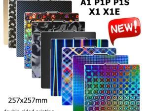 For Bambu Lab Build Plate P1P P1S A1 X1 X1-Carbon PEI Sheet New Spring Steel Double Sided Heated Bed for Bambulab Bamboo P1S X1C