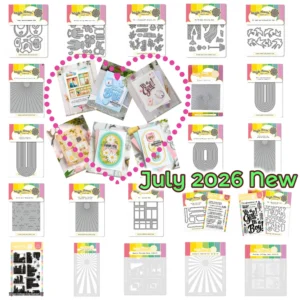 Waffle Flowers July 2026 New Postage Collage Baby Icons Die Metal Cutting Dies Stamp Stencils DIY Handmade Scrapbook Photo Album