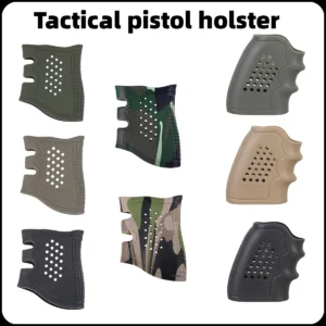 Pistol Rubber Non-slip Rubber Grips for Revolver Non-slip Revolver Pistol Paintball Airgun Hunting Accessories