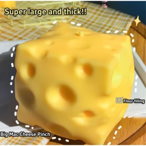 1PC Office Ornament Decoration Giant Cheese Squeeze Extra Large Cheese Squishy Fidget Slow Rebound Shapeable for Adults Gifts
