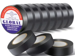 50m high-temperature resistant black rubber electrical tape-durable and soft insulating adhesive, used for industrial, household