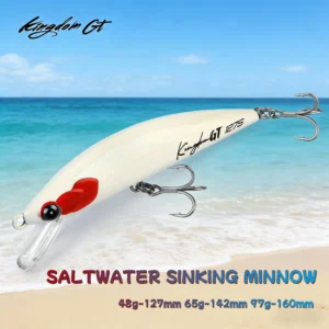 Kingdom Sinking Minnow Fishing Lure 48g 65g 97g Long Casting Artificial Bait Hard Wobblers For Tuna GT Seabass Saltwater Fishing