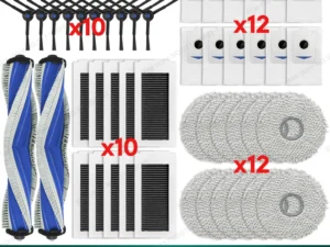 Compatible for Ecovacs X5 OMNI / X5 PRO OMNI Robot Vacuum Cleaner Dust Bags Accessories Main Side Brush Mop Cloth Replacement