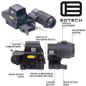 Eotech G33 G43 G45 Sight Fixed 3X 5X Magnifier Riflescopes 551 552 553 558 Holographic Collimator Red Dot Sight UNITY Fast Mount