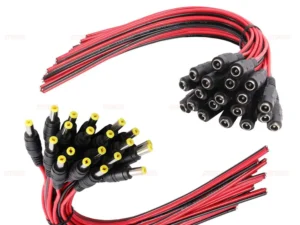 STONEGO 10/20/50PCS 12V Dc Connectors Male Female Jack Cable Wire Line Adapter Plug Power Supply 5.5 x 2.1mm
