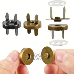 10Pcs/Pack 14-18MM Magnetic Snap Fasteners Clasps Buttons Handbag Purse Wallet Craft Bags Parts Accessories