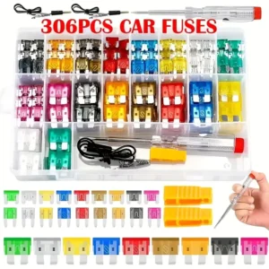 50-306 pcs car fuse combination kit, mini small medium, fuse blade type for marine, automotive,2A 3A 5A 10A 15A 20A 25A 30A 35A