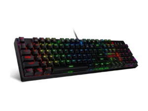 Redragon K582 SURARA RGB LED Backlit Mechanical Gaming Keyboard with 104 Keys-Linear and Quiet-Red Switches