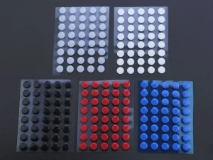 JCD 40Pcs 6.5mm diameter 0.8mm thickness Small Dots Universal Mouse Skates for Logitech Rubberized Mouse Foot Glide Feet Sticker