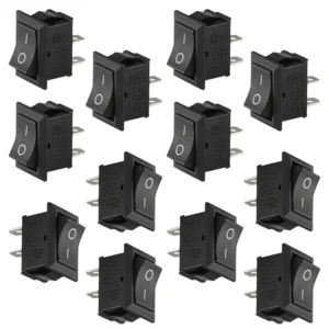 5/20/100Pcs 2Pins KCD1 Electrical Power Boat Shape SPST ON-OFF KCD11 Rocker Switch Toggle Switch