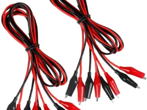 4 pairs 1M Alligator Clips Electrical, Insulated Test Leads with Alligator Clips, Stamping Double-ended Jumper Wires