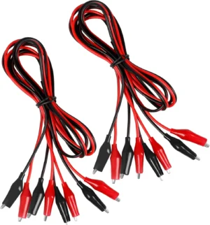4 pairs 1M Alligator Clips Electrical, Insulated Test Leads with Alligator Clips, Stamping Double-ended Jumper Wires