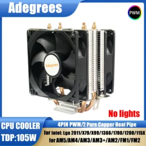 X99 CPU Air Cooler 3PIN/4PIN Lightless PC Processor Radiator For Intel LGA 1151 1155 1200 1700 2011 AMD AM3 AM4 AM5 Ventilador
