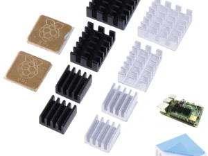 5pcs For Raspberry Pi 2/3/4 3B+ 4B Aluminum Heatsink Radiator Cooler Kit for Raspberry Pi 4 (Gold)