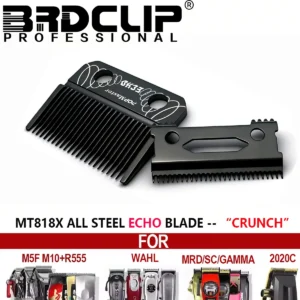 BRDCLIP Original ECHO Crunch Blade Professional Hair Clipper All Steel FADE Titanium Replaceable Cutter Head for Madeshow M10 M5