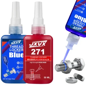 Tightener 243 271 Threadlocker (Equivalent to Loctite) Anaerobic Adhesive Sealant Medium-to-High Strength, Oil-Resistant, High-Temperature Resistant, Blue, Removable