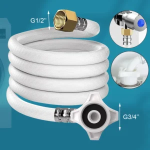 80/100/150/200/300/500cm Long Explosion-Proof Washing Machine Hose G1/2-G3/4 Inch Water Inlet Flexible Pipe Bathroom Plumbing
