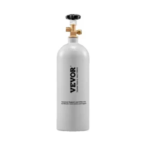SucceBuy 5 Lbs CO2 Tank Aluminum Gas Cylinder Brand New CO2 Cylinder with Gray Spray Coating CO2 Tank with CGA320 Valve