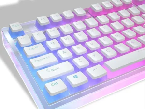 129Keys Keyboard Keycap OEM Profile PBT Material Key Cap for Mx Hot Swap Mechanical Keyboard Switch Transparent Pudding Keycaps