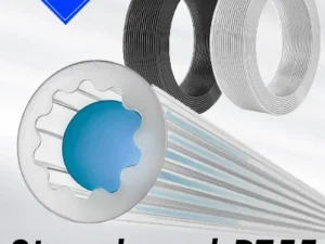 Mellow Star Shaped Japanese Materials PTFE Tube 4mm OD Teflonto Ultra-Smooth Flow DIY 3D Printer For Bambu Lab AMS Creality