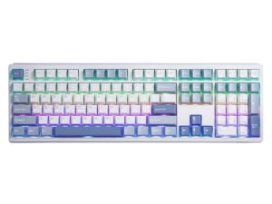 EPOMAKER TH108 100% Full Size Hot-Swap Gasket-Mounted Wired/Bluetooth/2.4Ghz Wireless Mechanical Keyboard with 10000mAh Battery