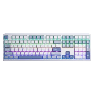 EPOMAKER TH108 100% Full Size Hot-Swap Gasket-Mounted Wired/Bluetooth/2.4Ghz Wireless Mechanical Keyboard with 10000mAh Battery